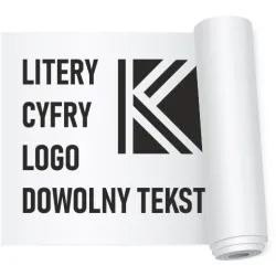 Naklejki litery cyfry samoprzylepne